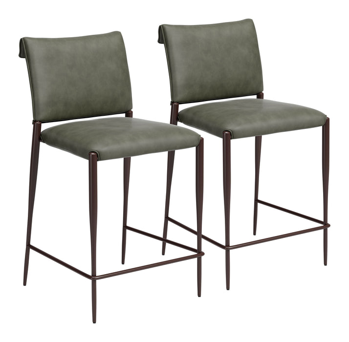 Freesia - Counter Stool (Set of 2) Zuo Modern