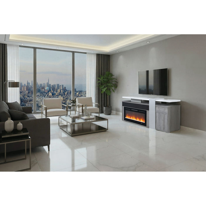 Zorra - Entertainment Unit With Bluetooth Speaker - Gray Global Furniture USA