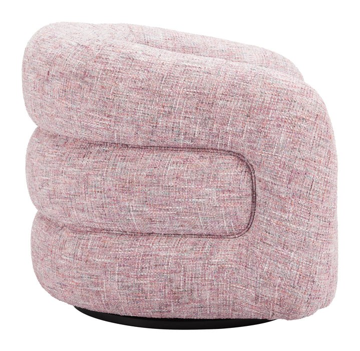 Refine - Swivel Chair - Pink Tweed