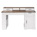 Office Desk With Storage Cabinet, Charging Station, Monitor Stand & Pegboard Home Essentials