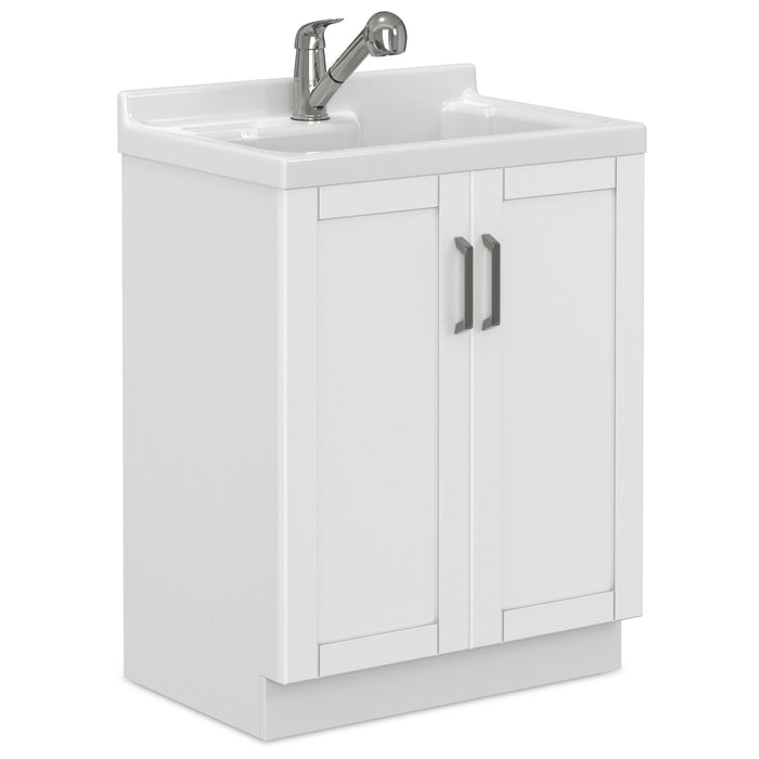 Kyle - Laundry Cabinet & Faucet And Stainless Steel Sink Simpli-Home