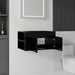 Floating Bathroom Vanity Cabinet, Soft Close Double Drawers, Open Side Storage, Wall Mounted, Cabinet Only Home Essentials