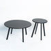 Round Nesting Coffee Table (Set of 2) - Black Home Essentials