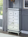 Lotus - Cabinet - Mirrored, Faux Ice Cube Crystals ACME