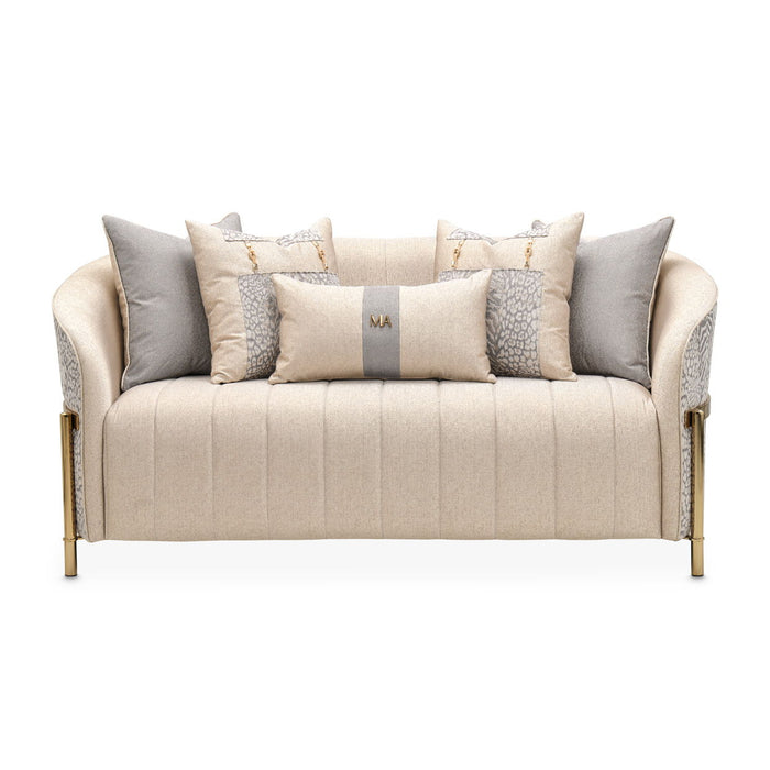 Lisbon - Loveseat - Opal / Gold Michael Amini