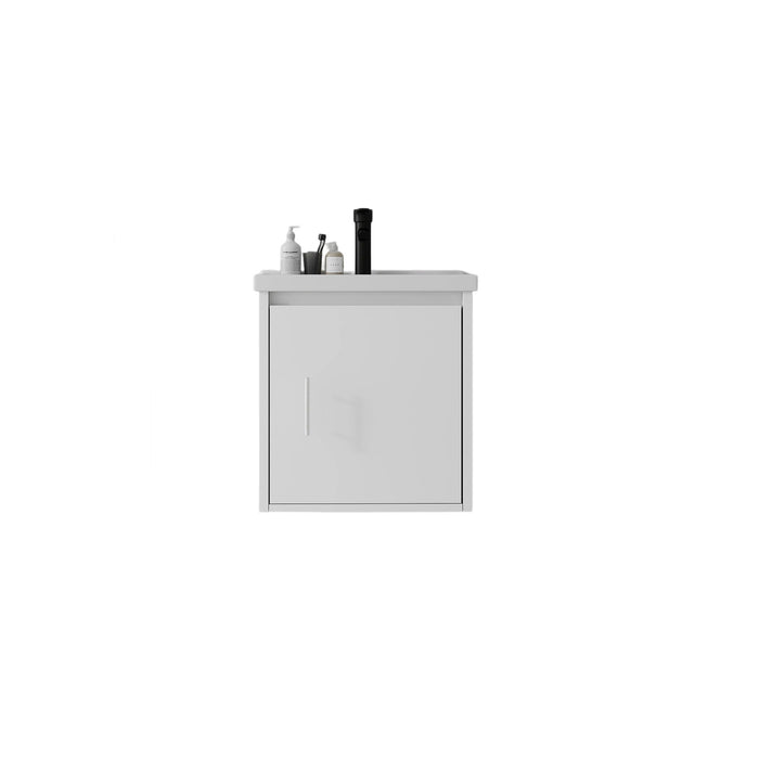 20" Floating Bathroom Vanity Combo With Wall Cabinet, Ceramic Sink & Soft Close Doors - White Home Essentials