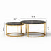 2 Piece Nesting Coffee Table Set For Living Room Home Essentials