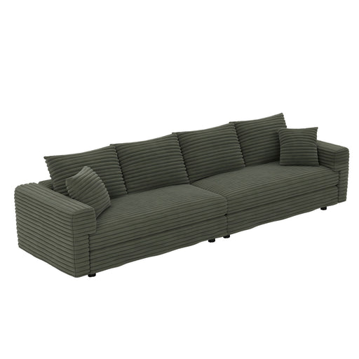 4 Seat Sofa, Deep Seat Couches With Soft Pillows Home Essentials