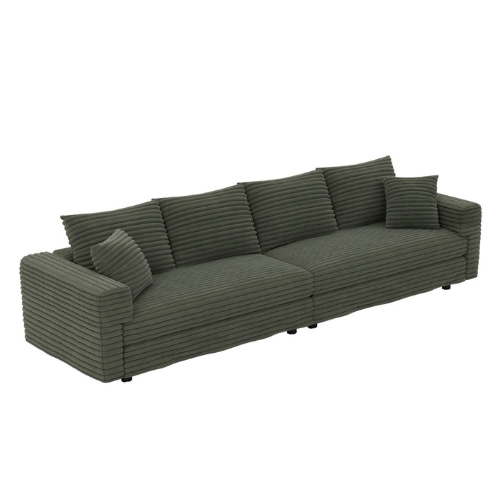 4 Seat Sofa, Deep Seat Couches With Soft Pillows Home Essentials