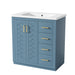 Bathroom Vanity With Sink, Storage Cabinet, Freestanding Set With 3 Drawers & Soft Closing Doors Hearth and Haven