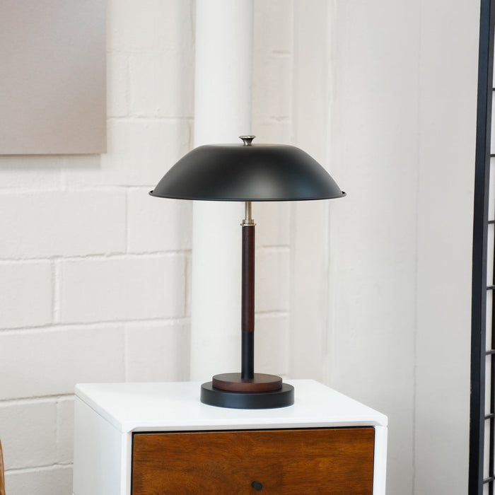 Cosmiclume - Umbrella Shaped Table Lamp 110V - Black Ashcroft Furniture