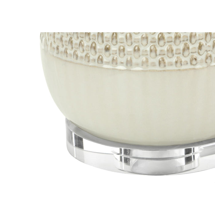 Contemporary Lighting, Table Lamp, Ceramic, Resin - Cream 8th Street