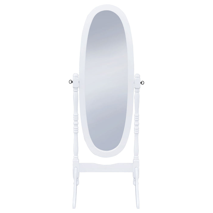 Dunne - Cheval Mirror With Oval Frame Furniture Max