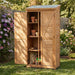 Outdoor Storage Shed With Vertical Tool Cabinet For Backyard Home Essentials