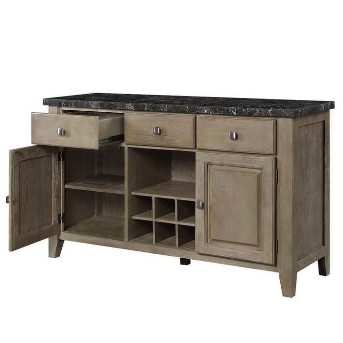 Charnell - Server - Marble Top & Oak ACME
