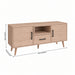 TV Stand For TVs Up To 60" With 2 Doors, 1 Drawer And 1 Open Shelf - Walnut Home Essentials
