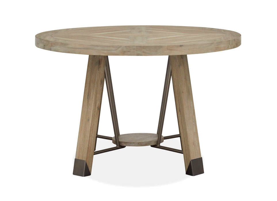 Ainsley - Round Dining Table - Cerused Khaki Magnussen Furniture