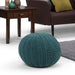 Shelby - Handcrafted Hand Knit Round Pouf Simpli-Home