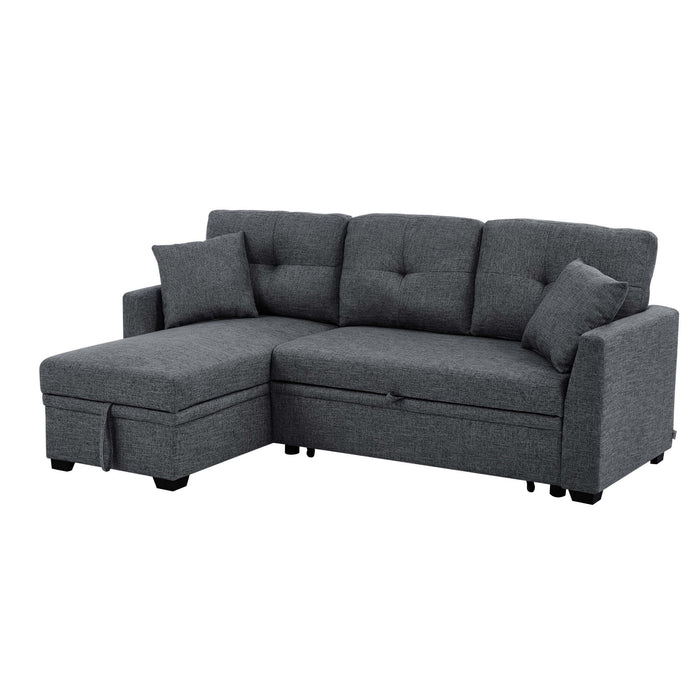 Upholstered Sectional & Pull Out Bed And Chaise Storage Home Essentials