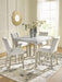 Larawyn - 5 Pc. - Counter Height Dining Table And 4 Barstools - Bisque Signature Design by Ashley®
