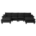 Modular Sectional Sofa With Movable Ottoman & Pillows Home Essentials