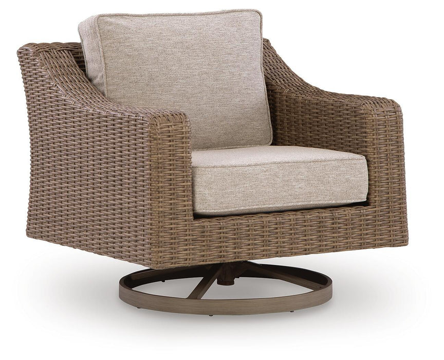 Laguna Heights - Swivel Lounge With Cushion - Beige Signature Design by Ashley®