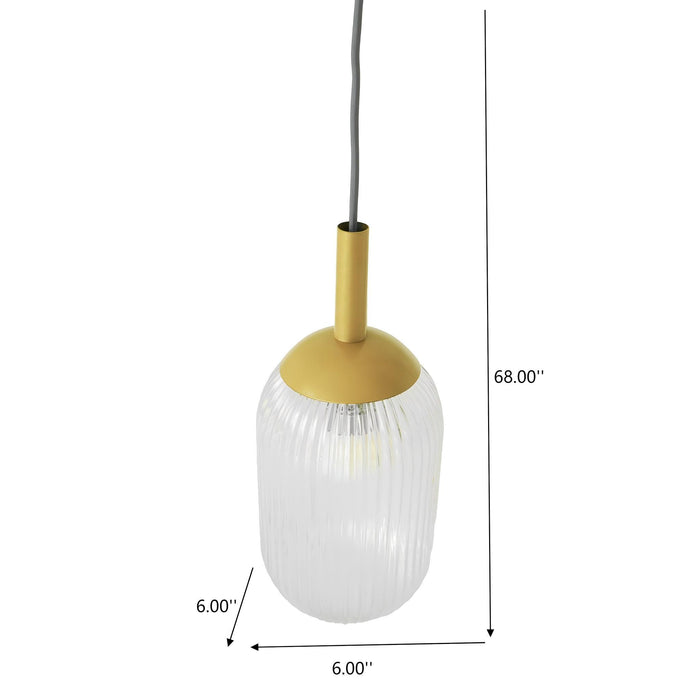 Gemma - Pendant Lamp - Gold Ashcroft Furniture