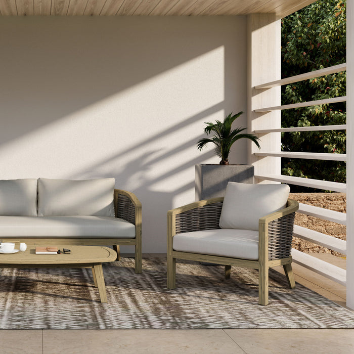 Parkside - Outdoor Conversation Chair (Set of 2) - Natural Simpli-Home