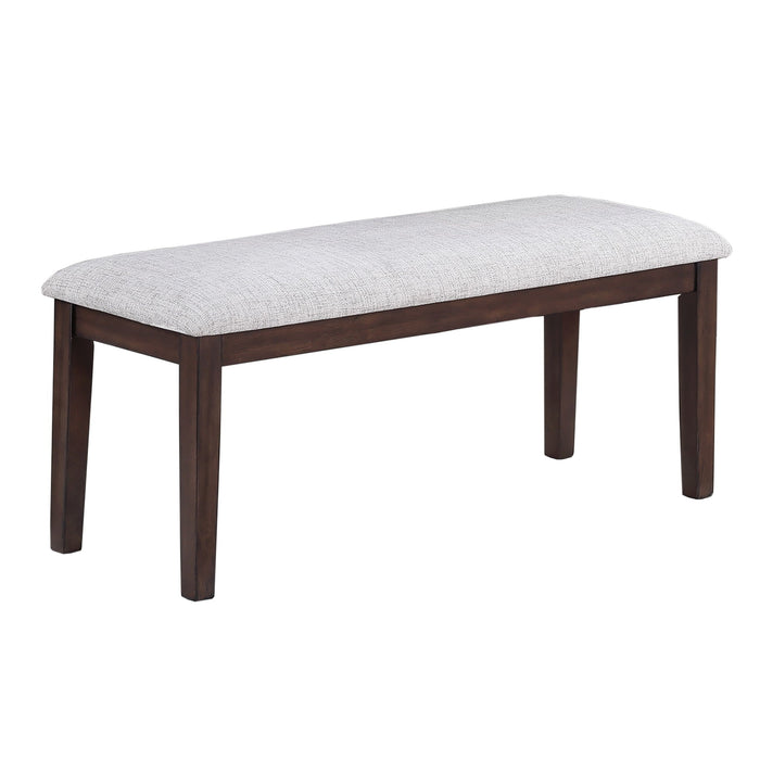 Cushion Padded Seat Dining Room Bench - Walnut Home Essentials