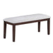 Cushion Padded Seat Dining Room Bench - Walnut Home Essentials