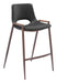 Desi - Counter Stool With Walnut Legs (Set of 2) Zuo Modern