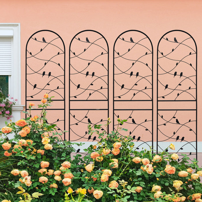 Garden Rustproof Trellis For Climbing Plants Daily Nest