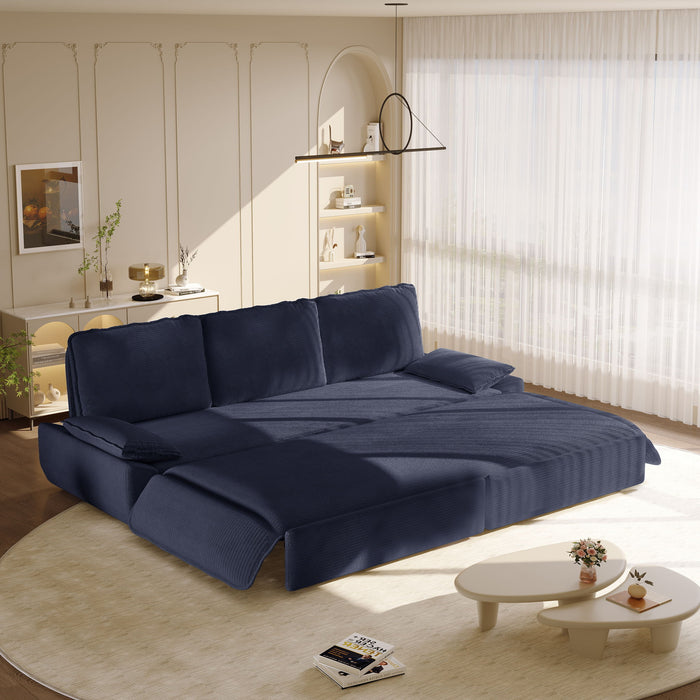King Size Pull Out Sofa Bed, 3 In 1 Convertible Multifunctional Home Essentials