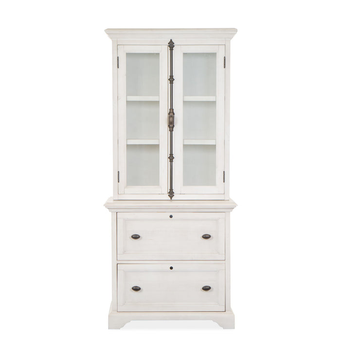 Bronwyn - Lateral File With Hutch - Alabaster Magnussen Furniture