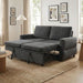 Convertible Sofa Bed Loveseat With Adjustable Backrest And USB Ports Hearth and Haven