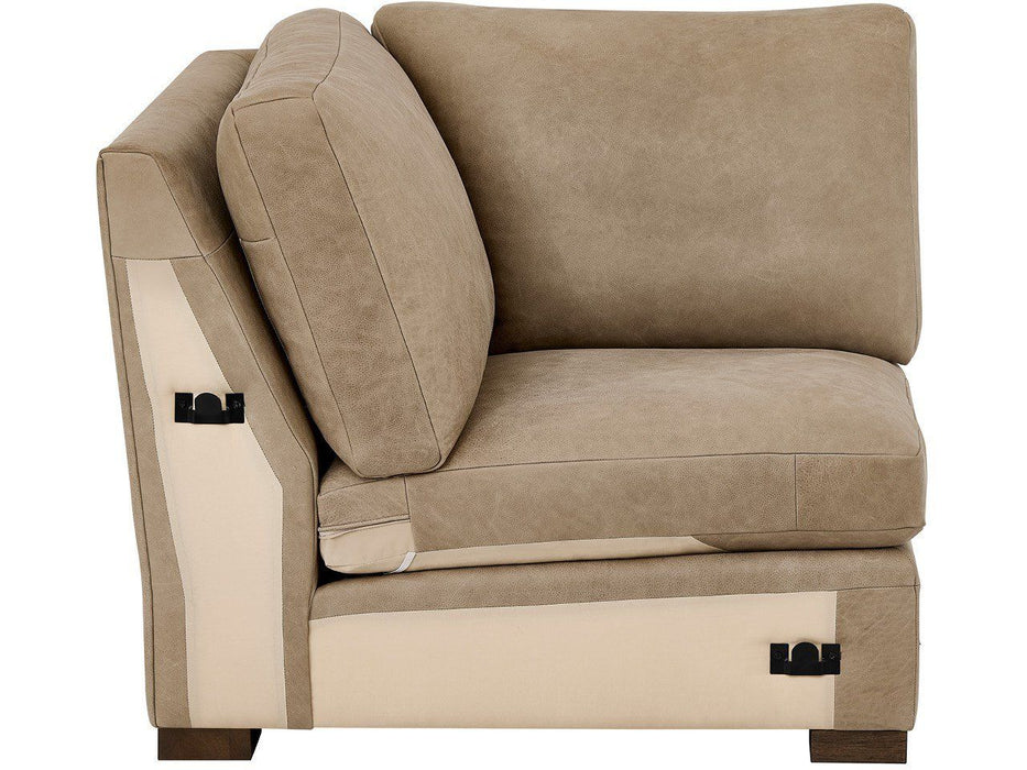 Fletcher - Corner Chair - Light Brown