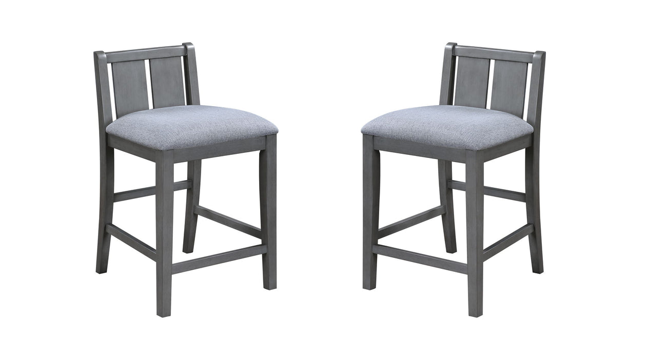 Graham - 20" Upholstered Seat Counter Height Chair (Set of 2) Lilola Home
