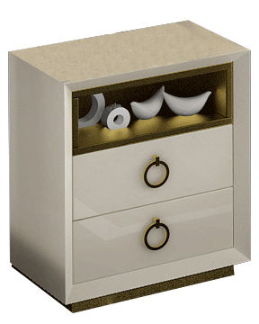Velvet - Nightstand - Beige Franco Spain