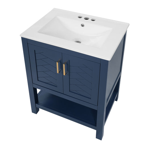 Modern Bathroom Vanity With Elegant Twill Design Hearth and Haven