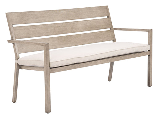 Reefline - Bench (Set of 2) - Gray / Light Brown Zuo Modern