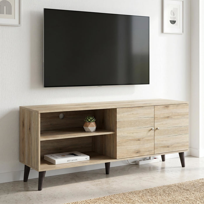 Amidon - TV Stand, With 2 Storage Shelves And 1 Cabinet US Pride