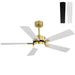 Reversible DC Motor Ceiling Fan With Dimmable LED Light For Living Room Daily Nest