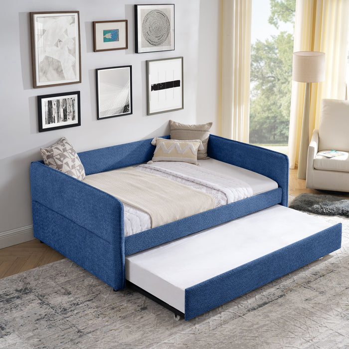 Upholstered Daybed With Pop Up Trundle Home Essentials