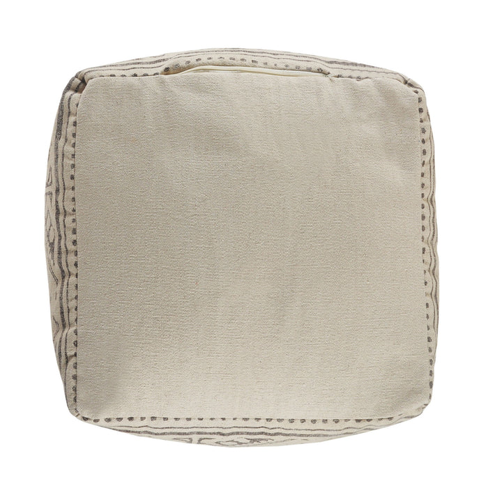 Cotton Ottoman Square - Beige