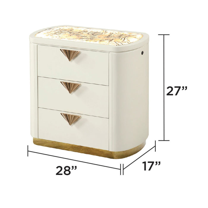 La Pierre - Nightstand - Beige Matrix Furniture Group