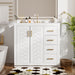 Retro Style Bathroom Vanity, 3 Drawers & Soft Closing Doors Hearth and Haven