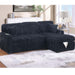 Convertible Sectional Upholstered Sleeper Sofa With Storage Chaise Home Essentials
