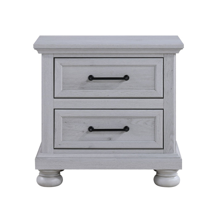 2 Drawer Nightstand With USB Charging Station Emerald Home