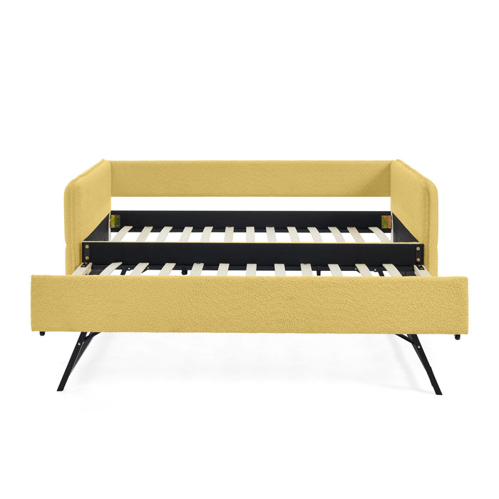 Upholstered Daybed With Pop Up Trundle Home Essentials