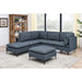 Upholstered Modular Sectional & Tall Legs Home Essentials